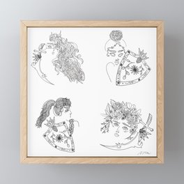 live-in gal pals Framed Mini Art Print