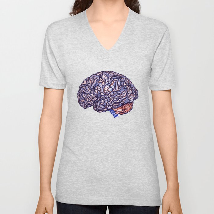 Brain Storming and tangled thoughts V Neck T Shirt