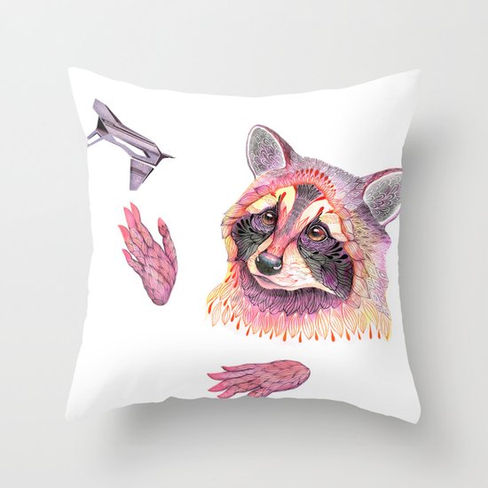 My spaceship. ♥ Collaboration with Buryat (http://blog.buryat.me/) Throw Pillow