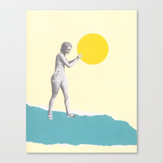 She Caught the Sun Canvas Print