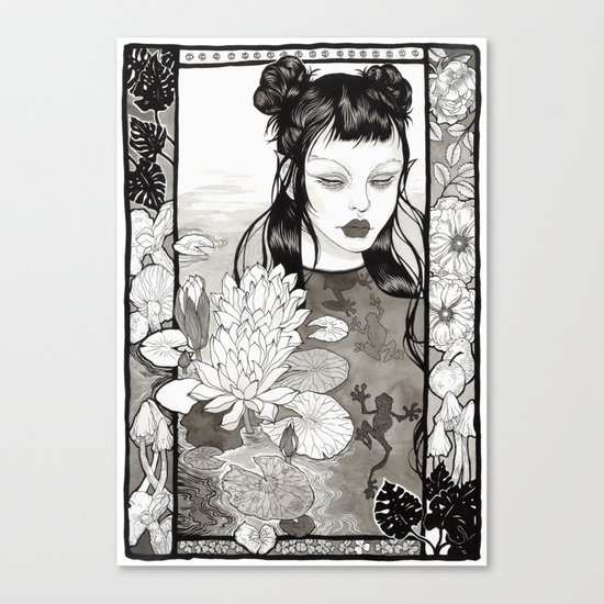 the frog princess Canvas Print
