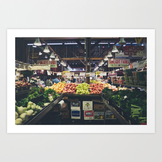 Granville Market Art Print