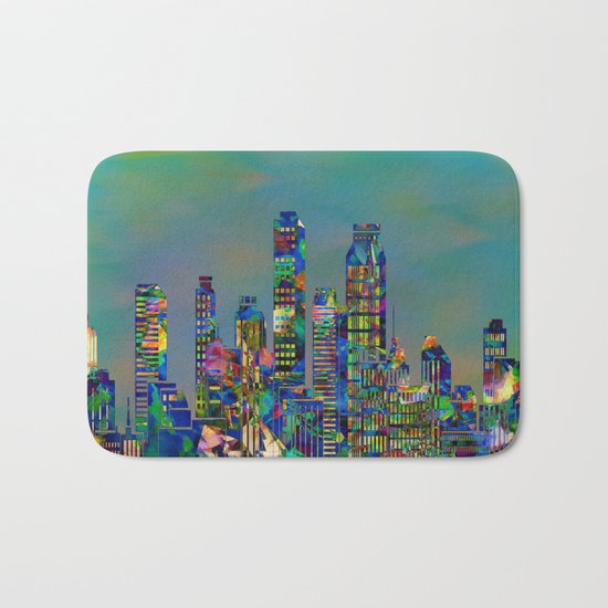 Graffiti City Bath Mat