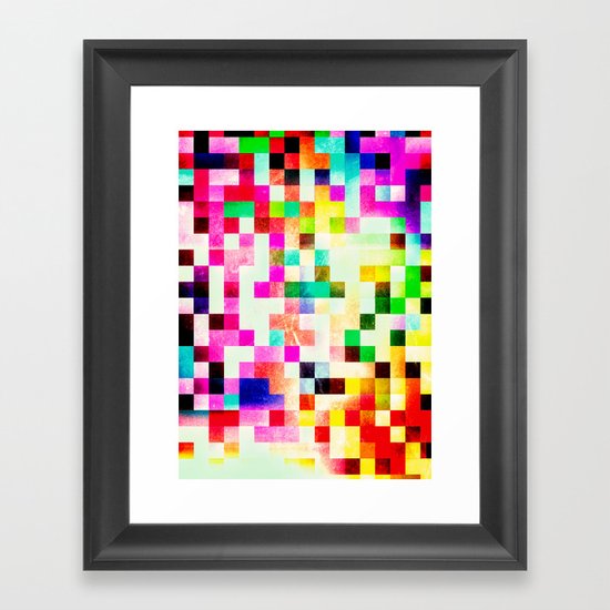 GROWN UP PIXELS Framed Art Print