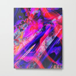 Miho Metal Print | Modern, Digital, Pop Art, Acid, Aesthetic, Illustration, Psychedelic, Trippy, Abstract, Colorful 