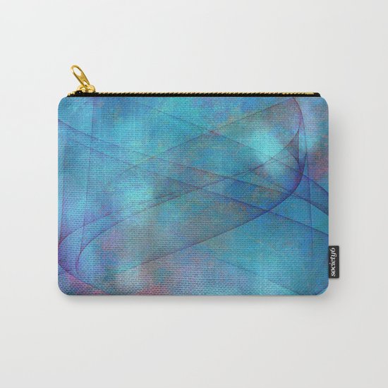 Blue tornado with fairy lights Carry-All Pouch