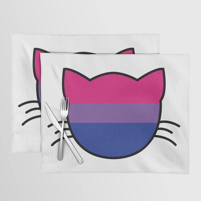 Bisexual Flag Cat Placemat