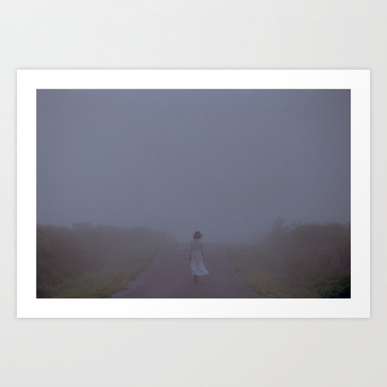 over and through Art Print