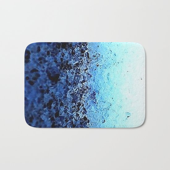 Blue Ombre CrystalS Bath Mat