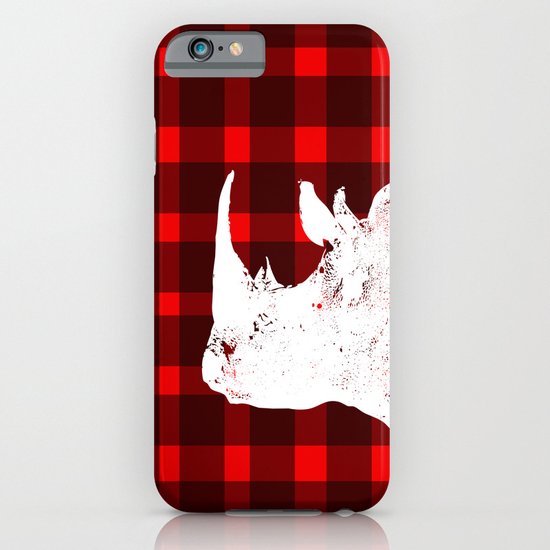 Animals Illustration - Rhinos iPhone & iPod Case