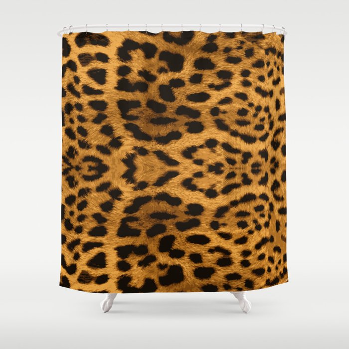 Baesic Leopard Print Shower Curtain By Sabrinasignorelli Society6 Baesic Leopard Print Shower Curtain
