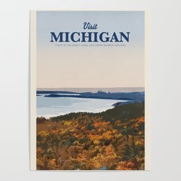 Visit Michigan Poster