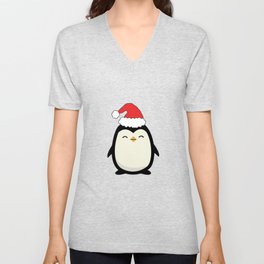 cute penguin V Neck T Shirt