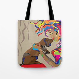 "Fall in Lust" Paulette Lust's Original, Contemporary, Whimsical, Colorful Art  Tote Bag