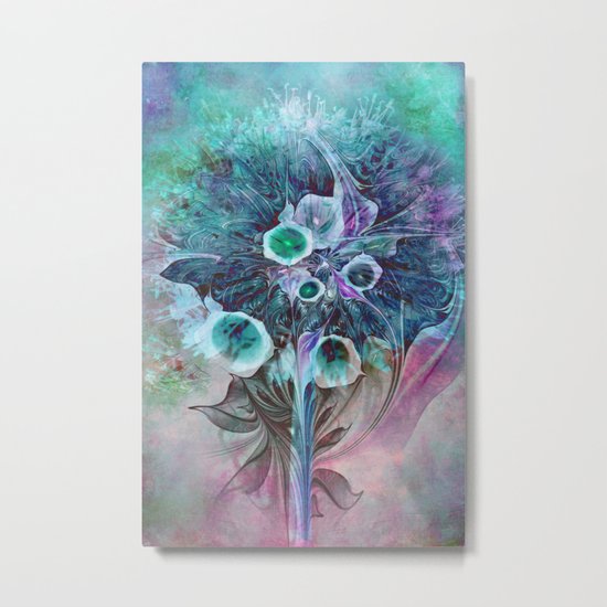 Fractal Bouquet Metal Print