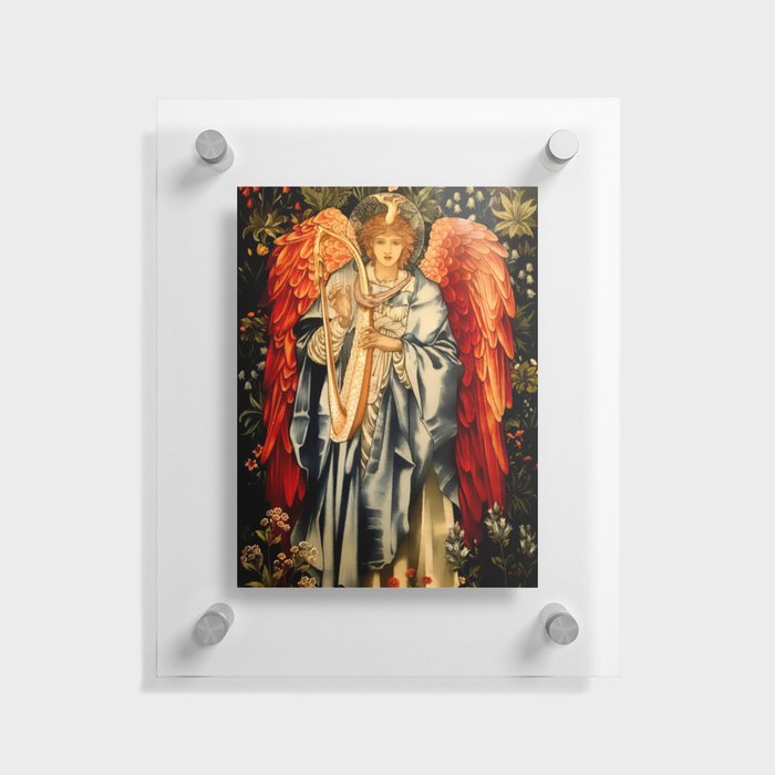 “Angel Tapestry” by Edward Burne Jones Floating Acrylic Print