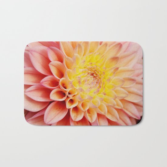 Light pink Dahlia #3 Bath Mat