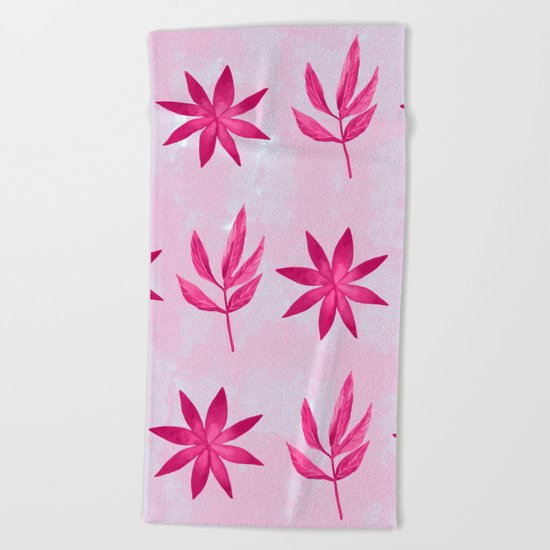 Colorful Leaves X Beach Towel