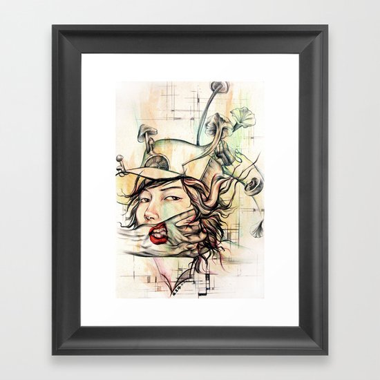 crossword anxiety Framed Art Print