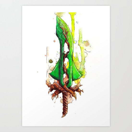 Terra Blade Art Print By Harpps Society6