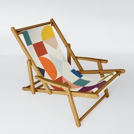 mid century retro shapes geometric Sling Chair