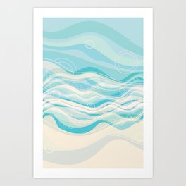 Aqua Art Print