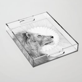 Sun and Lion  Acrylic Tray