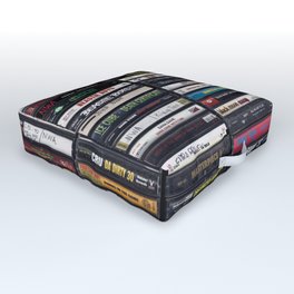 Old 80's & 90's Hip Hop Tapes Outdoor Floor Cushion