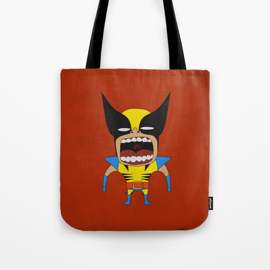 Screaming Wolverine Tote Bag