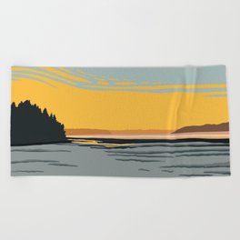 Ripples in the Sand Beach Towel