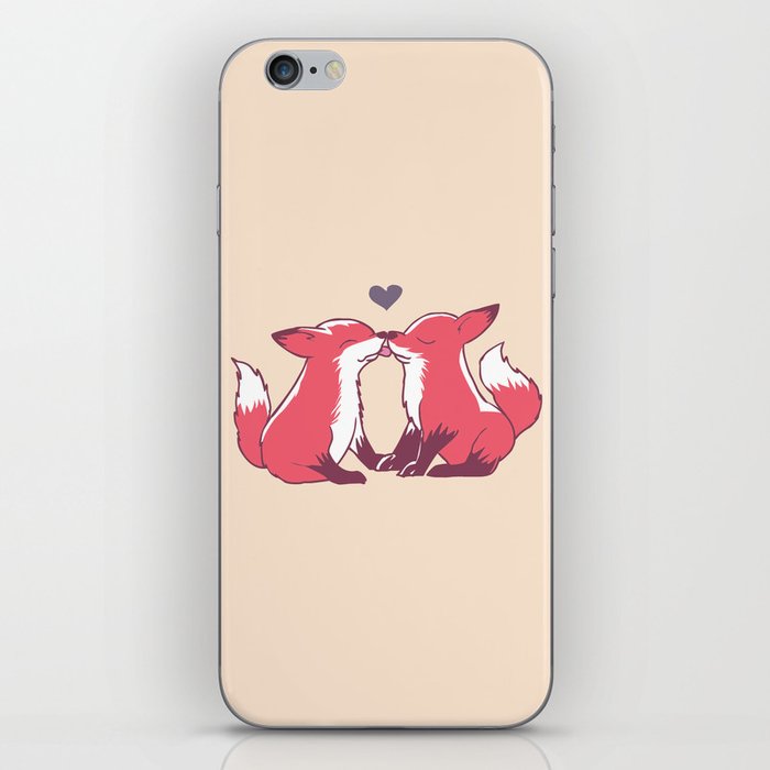 Fox Kisses iPhone Skin