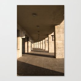 Galery in the sun Canvas Print