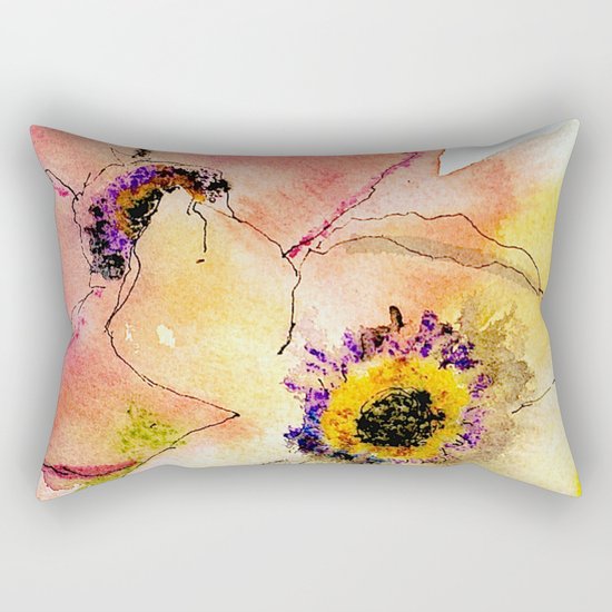 miracle flowers Rectangular Pillow