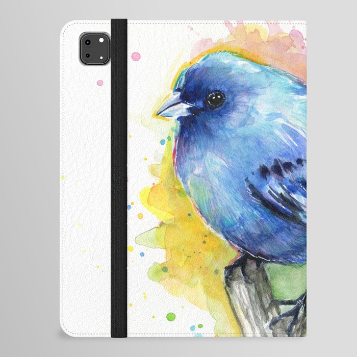 Blue Bird Indigo Bunting Colorful Animals iPad Folio Case