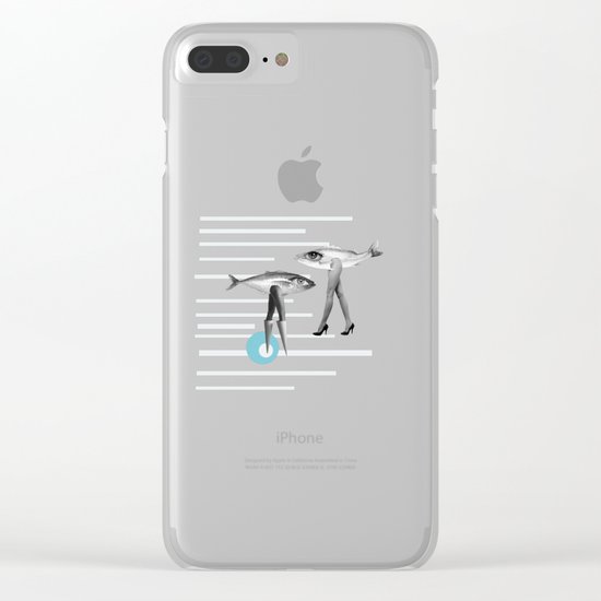 at beach Clear iPhone Case