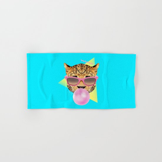 Bubble Gum Leo Hand & Bath Towel