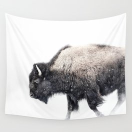 Bison in Yellowstone National Park Wall Tapestry
