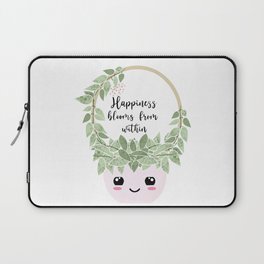 Happiness blooms from within  Laptop Sleeve