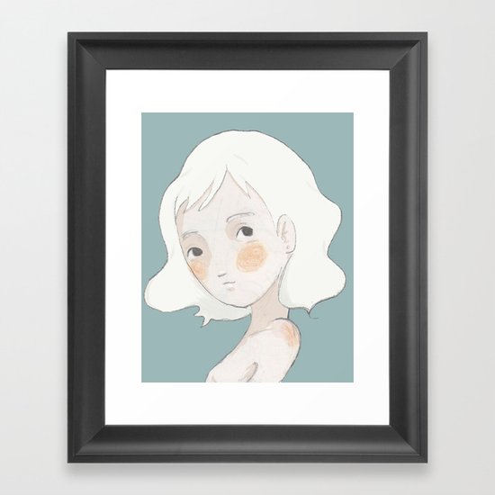 hey Framed Art Print