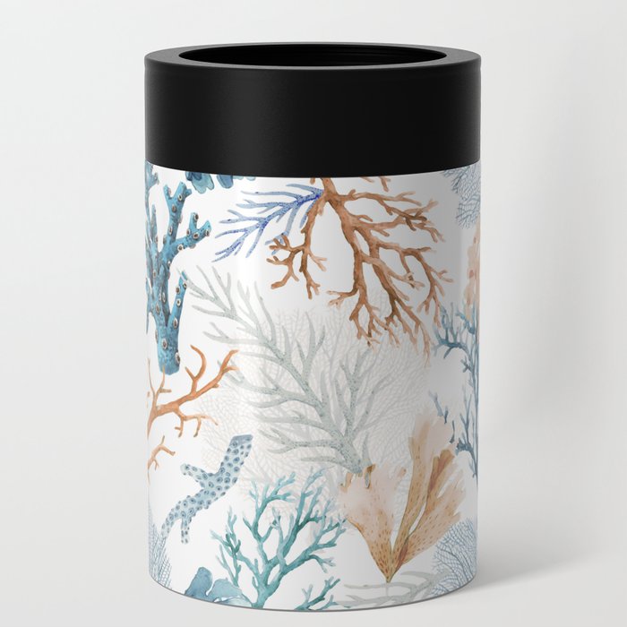 Beach Coral Pattern Can Cooler