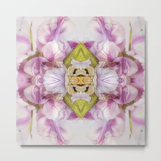 Parrot Tulips N°2 ( pattern ) Metal Print