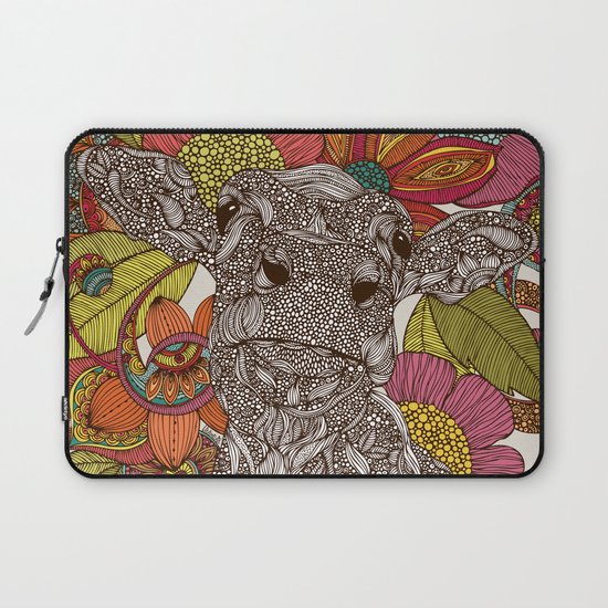 Arabella and the flowers Laptop Sleeve