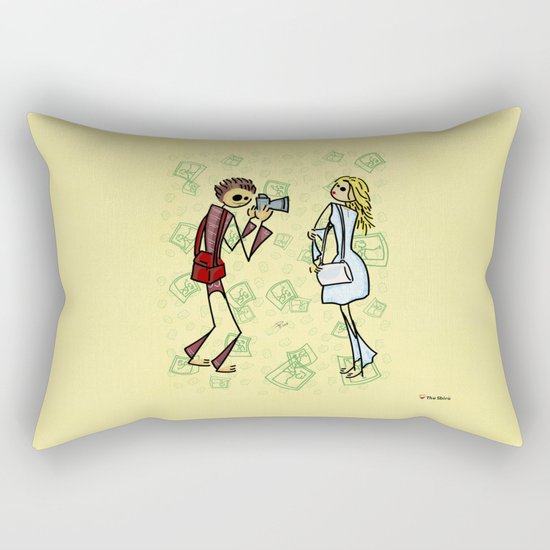 Fashion girl Rectangular Pillow