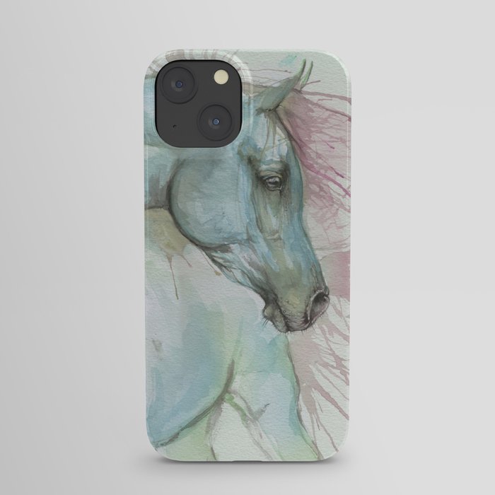 Arabian horse watercolor art iPhone Case