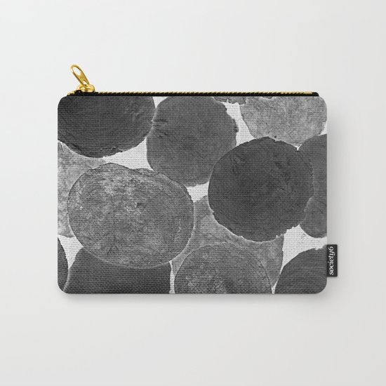 Abstract Gray Carry-All Pouch