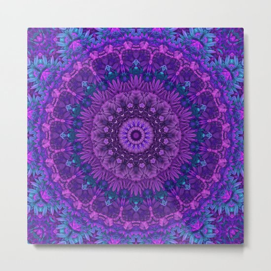 Harmony in Purple Metal Print