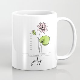 July Birth Flower | Water Lily Mug