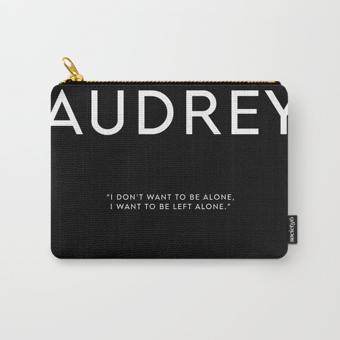 ALONE QUOTE Carry-All Pouch