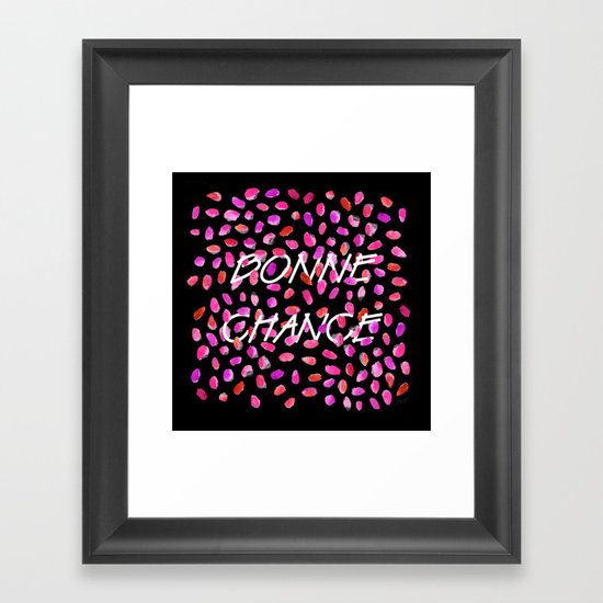 Bonne Chance Framed Art Print