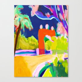 Summer Road Abstract Landscape Canvas Print